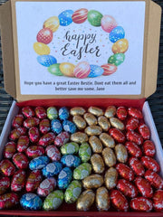 Lindt Lindor Milk Chocolate Easter Mini Eggs Bags Personalised Gifts Box Hamper
