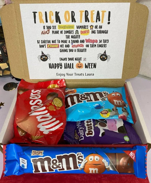 Personalised Halloween Chocolate Box - Trick Or Treat - Kids Halloween - Halloween Gift For Boy - Halloween Gift For Girl - Halloween Gift