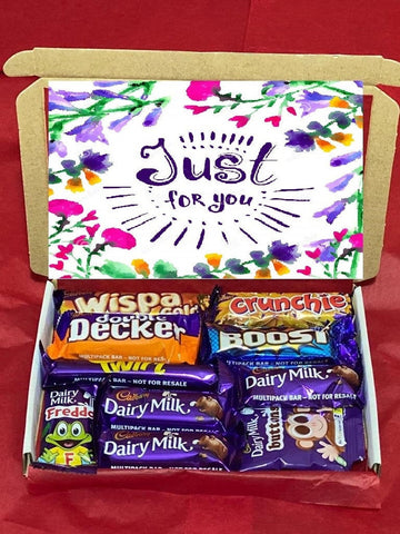 Cadbury Chocolate Hamper Gift Box Sweets Lockdown Survival Kit Treats Movie Night Birthday Party Thank You Hug In A Box Personalised