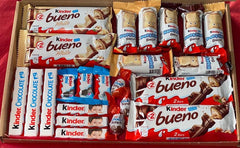 Kinder Chocolate Hamper Selection Box Kinder Bueno Hippo Sweet Gift Box Present PERSONALISED Birthday Love You Mothers Day Gift For Him Her