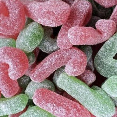 Sour Cherry & Apple Gummy Slices – Fizzy Sugar Coated Jelly Sweets