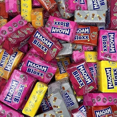 Haribo Mini Maoam Bloxx Fruit Chews Wrapped Sweets Party Bag Retro Birthday Gift