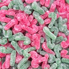 Sour Cherry & Apple Gummy Slices – Fizzy Sugar Coated Jelly Sweets