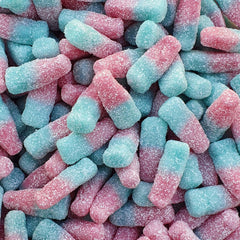 Fizzy Pink and Blue Bottles Bubblegum Flavour Pick & Mix Retro Sweets
