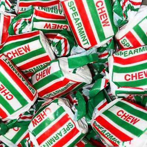 Spearmint Chews Pick N Mix Retro Chewy Mint Sweets Christmas New Year Xmas