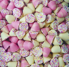 White Chocolate Jazzies Cones – Sprinkle Covered Candy Treats