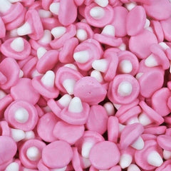 Strawberry Milkshake Mushrooms – Pink & White Foam Sweets