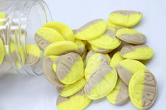 BUBS Banana & Caramel Foam Sweets Pick n Mix Retro Vegan Swedish Candy Party Bag