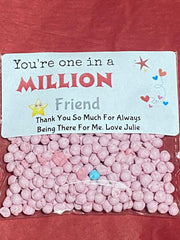 You're One in a Million Novelty Sweets Fun Gift Boy Father Friend Fiancé Husband
