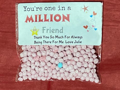 You're One in a Million Novelty Sweets Fun Gift Boy Father Friend Fiancé Husband