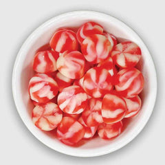Strawberry Twist Kisses Jelly Sweets – Red & White Chewy Candy | Retro Party & Wedding Treats