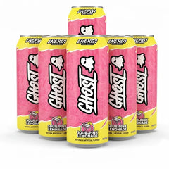 Sour Pink Lemonade | Ghost Energy Cans Drink | Sugar Free 500ml American - VEGAN