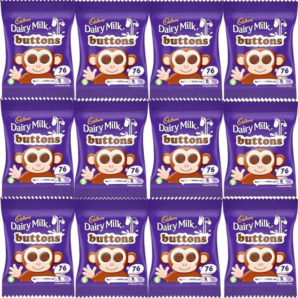 Cadbury Dairy Milk Buttons Treat size Chocolate Bags 14.4g Kids Gift Box Kids