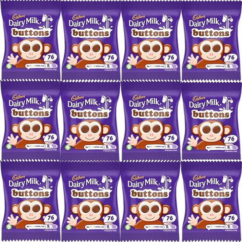 Cadbury Dairy Milk Buttons Treat size Chocolate Bags 14.4g Kids Gift Box Kids