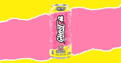 12 x GHOST ENERGY DRINK - Sour Pink Lemonade 500ml - GLUTEN SUGAR FREE - VEGAN