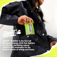 SOUR WATERMELON | Ghost Energy Cans Drink | Zero Sugar Free - 500ml -USA - VEGAN