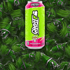 SOUR WATERMELON | Ghost Energy Cans Drink | Zero Sugar Free - 500ml -USA - VEGAN