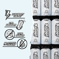 3 x GHOST OG Original ENERGY Drink - 500ml Cans - ZERO SUGAR - VEGAN - US Import
