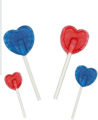 Heart Lollipops Red Blue Love Hearts Wedding Lollies Christmas