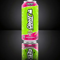 SOUR WATERMELON | Ghost Energy Cans Drink | Zero Sugar Free - 500ml -USA - VEGAN