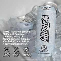 3 x GHOST OG Original ENERGY Drink - 500ml Cans - ZERO SUGAR - VEGAN - US Import