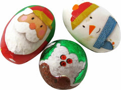 Foiled Christmas Mini Chocolate Eggs – Santa Mix