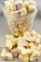 Yellow & Pink Chick Mallows Easter Pick N Mix Marshmallow Retro Party Sweets Bag