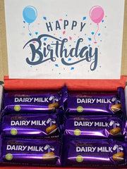 CADBURY CHOCOLATE SWEETS PERSONALISED GIFT BOX HAMPER TREATS FOR HIM FOR HER