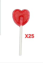 Heart Lollipops Red Blue Love Hearts Wedding Lollies Christmas