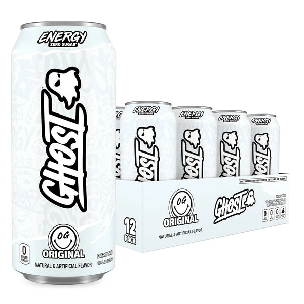 12 x American Ghost Energy Drinks Cans | Zero Sugar Free | 500ml VEGAN US IMPORT