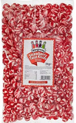 Strawberry Twist Kisses Jelly Sweets – Red & White Chewy Candy | Retro Party & Wedding Treats