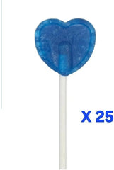Heart Lollipops Red Blue Love Hearts Wedding Lollies Christmas