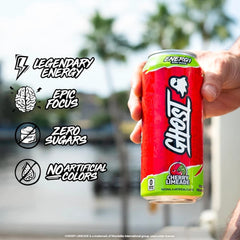 12 x American Ghost Energy Drinks Cans | Zero Sugar Free | 500ml VEGAN US IMPORT