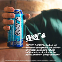 12 x American Ghost Energy Drinks Cans | Zero Sugar Free | 500ml VEGAN US IMPORT