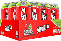 CHERRY LIMEADE | Ghost Energy Cans Drink | Zero Sugar Free - 500ml - USA - VEGAN