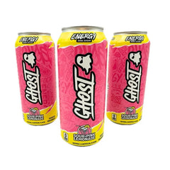 Sour Pink Lemonade | Ghost Energy Cans Drink | Sugar Free 500ml American - VEGAN