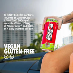 CHERRY LIMEADE | Ghost Energy Cans Drink | Zero Sugar Free - 500ml - USA - VEGAN