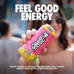 Sour Pink Lemonade | Ghost Energy Cans Drink | Sugar Free 500ml American - VEGAN