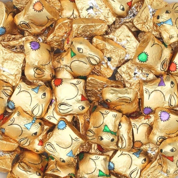 Gold Foil Chocolate Crème Bunnies – Easter Milk Chocolate Treats