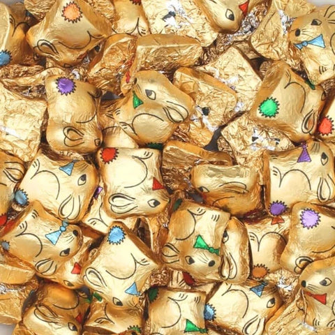 Gold Foil Chocolate Crème Bunnies – Easter Milk Chocolate Treats