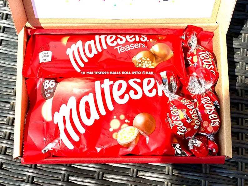 Maltesers Personalised Sweets Chocolate Hamper Box Present Christmas Birthday