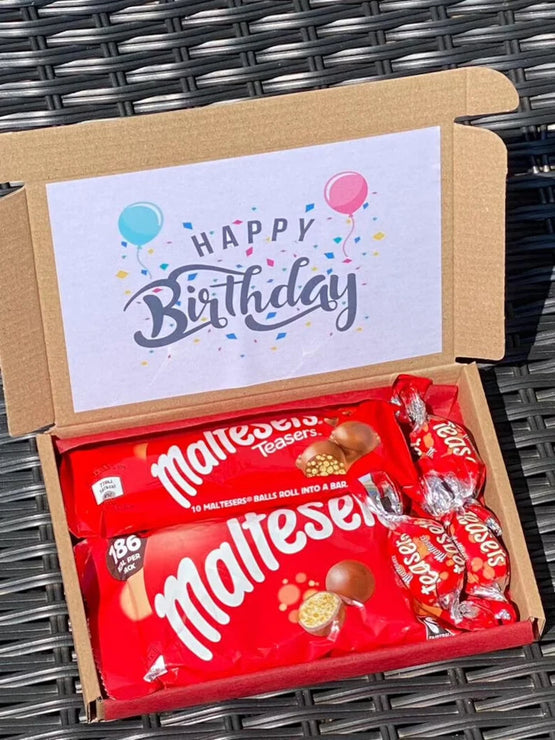 Maltesers Personalised Sweets Chocolate Hamper Box Present Christmas Birthday