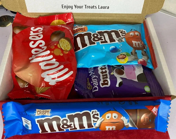 Personalised Halloween Chocolate Letterbox Gift Hamper Kids Sweets Trick Treat