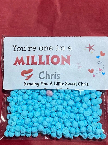 Personalised Million Sweets You're One In a Million Novelty Sweet Gift Mum Dad