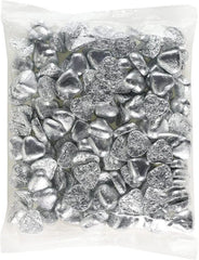 Milk Chocolate SILVER LOVE HEARTS FOIL WRAPPED Weddings Valentines Parties