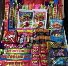 Personalised Old Fashioned Retro Sweets Gift Box Hamper Birthday Best Friends