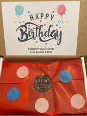 Personalised Old Fashioned Retro Sweets Gift Box Hamper Birthday Best Friends