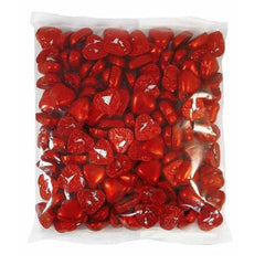 Milk Chocolate RED HEARTS FOIL WRAPPED Love Hearts Weddings Valentines Parties
