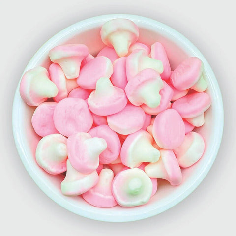 Foam Mushrooms Retro Sweets Party Wedding Favours Candy Pick n Mix Vegetarians