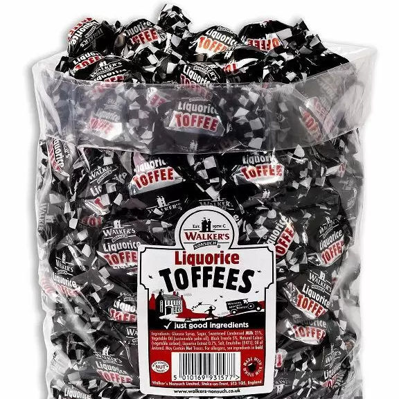 Walkers Nonsuch Liquorice Toffees Wrapped Sweets Pick N Mix Traditional Party